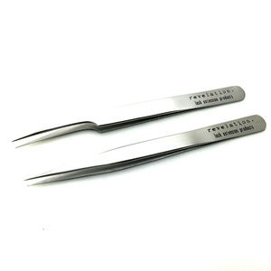 Eyelash 2 Pieces Set Extensions Tweezers, Omega Pr